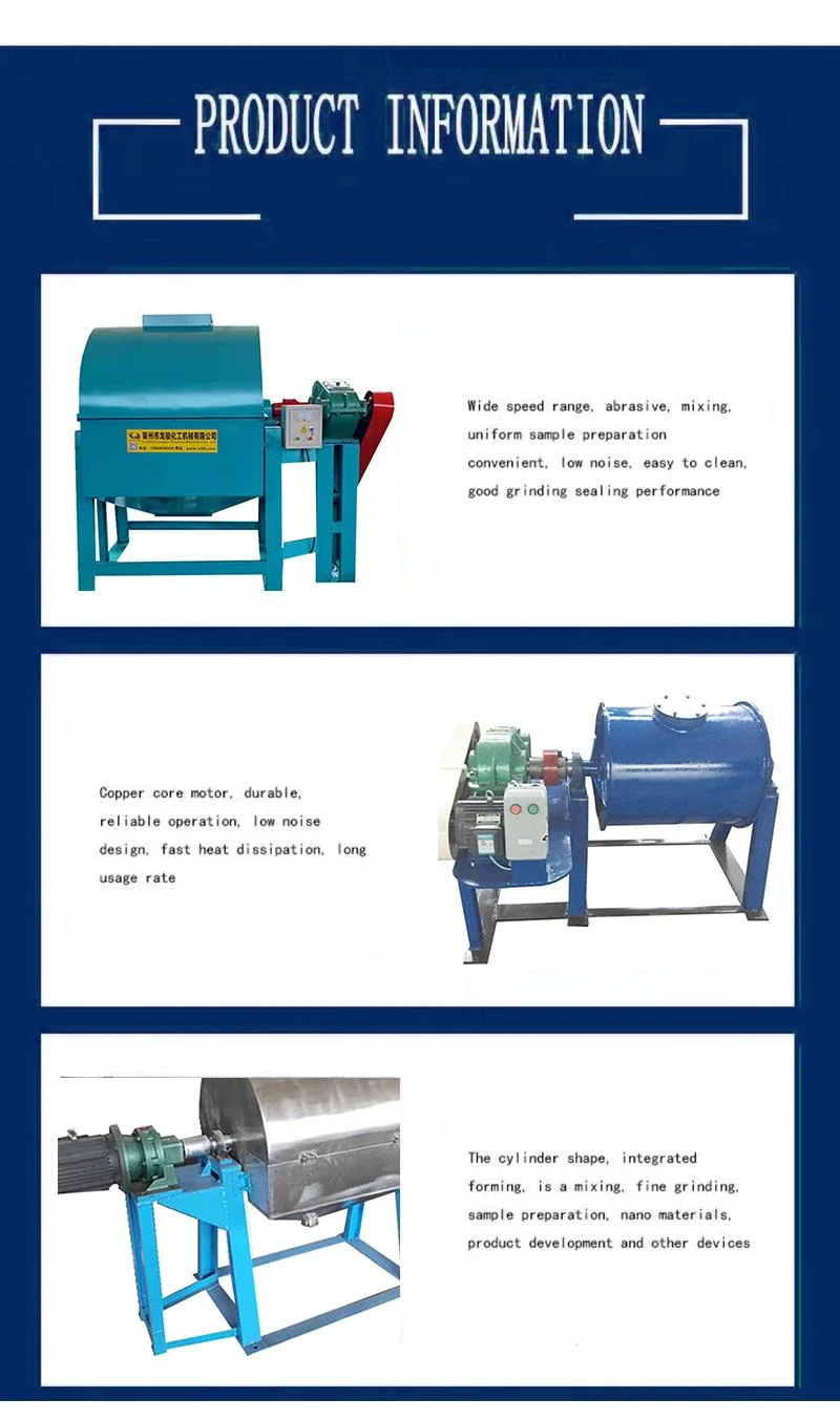 Portable Small Lab Grinding Ball Mill, Mini Rod Mill for Grinding Lead Ore